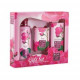DÁRKOVÝ SET ROSE OF BULGARIA obsahuje sprchový gel Rose 100ml, přírodní mýdlo Rose 50g a denní krém ROSE 30ml