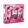 DÁRKOVÝ SET ROSE OF BULGARIA obsahuje sprchový gel Rose 100ml, přírodní mýdlo Rose 50g a denní krém ROSE 30ml